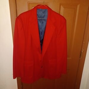 Mens Red Pendleton Blazer 100% Wool 42L